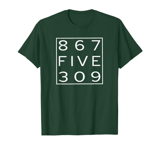 8 6 7 Five 3 0 9 Retro Music 80 T-Shirt