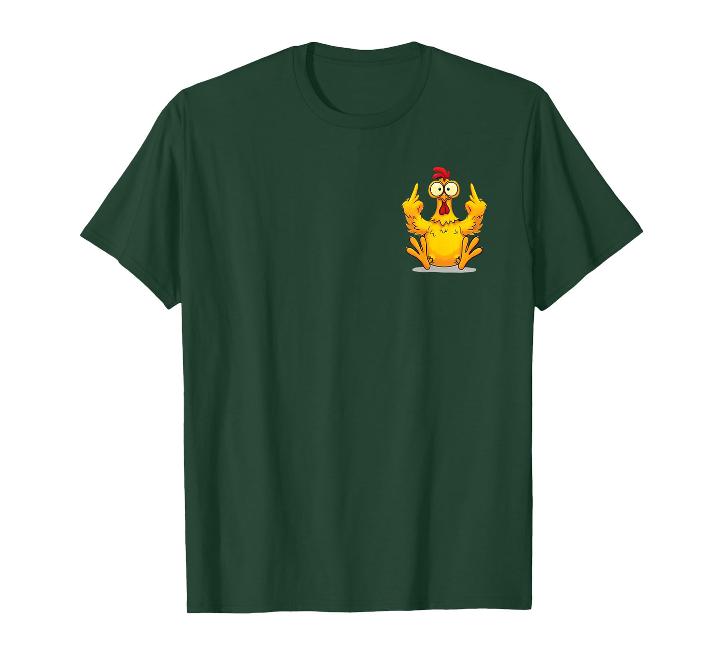(2 Sides) Don't Like Me F-CAW-F Problem Solved Angry Chicken T-Shirt