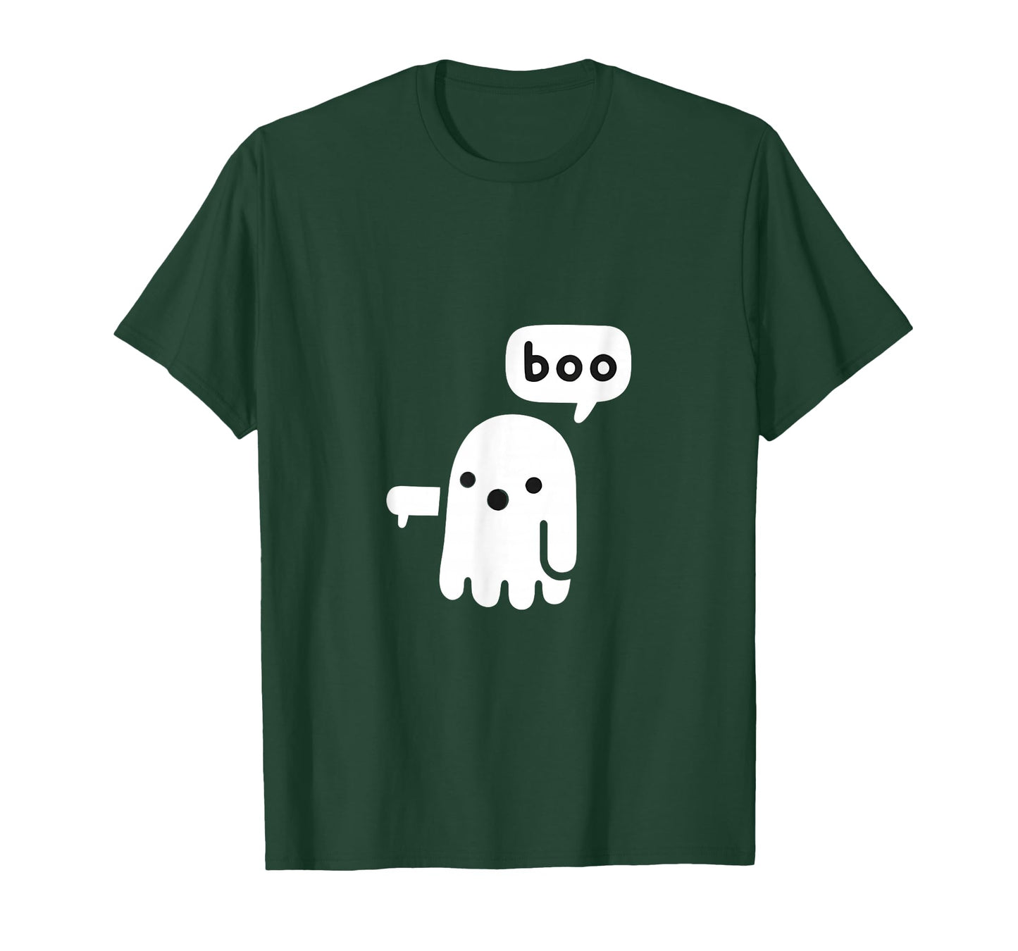 Cute Minimalist Boo Ghost Funny Halloween Ghostcore T-Shirt