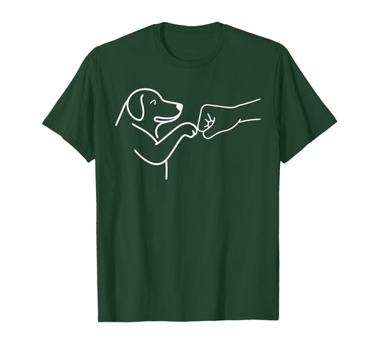 Dog and People Punch Hand Friendship Fist Bump Dog Lovers T-Shirt