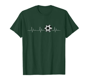 Soccer Ball Heartbeat Funny T-Shirt