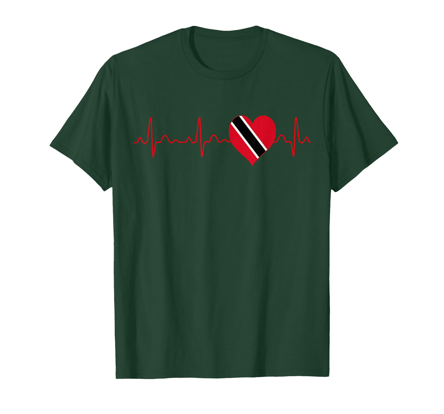 Trinidad and Tobago Flag Heartbeat EKG Patriotic National T-Shirt