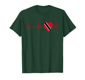 Trinidad and Tobago Flag Heartbeat EKG Patriotic National T-Shirt