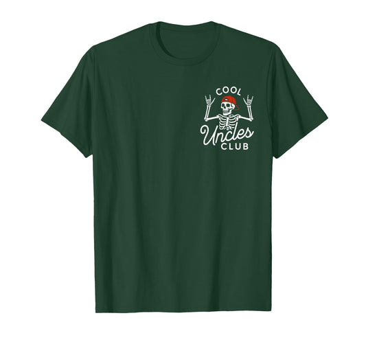 Uncles Shirt Cool Uncles Club Funny Skeleton Uncle Men T-Shirt