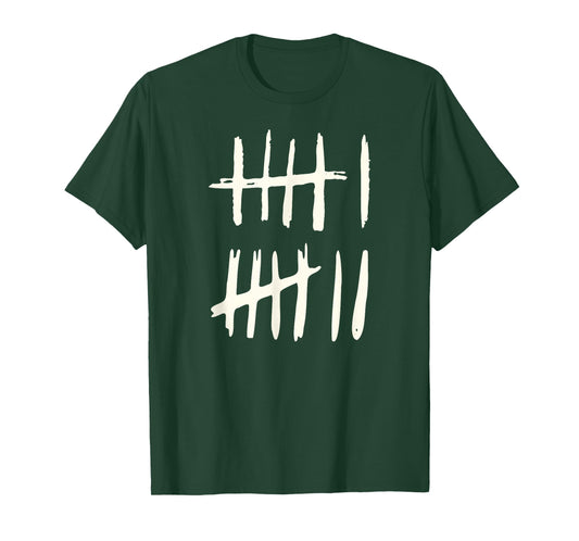 Funny Six Seven 67 Meme Tally Marks 6 7 Numbers T-Shirt