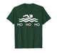 H2o H2o H2o Santa Hat Swimmer Swim Christmas Swimming Sport T-Shirt