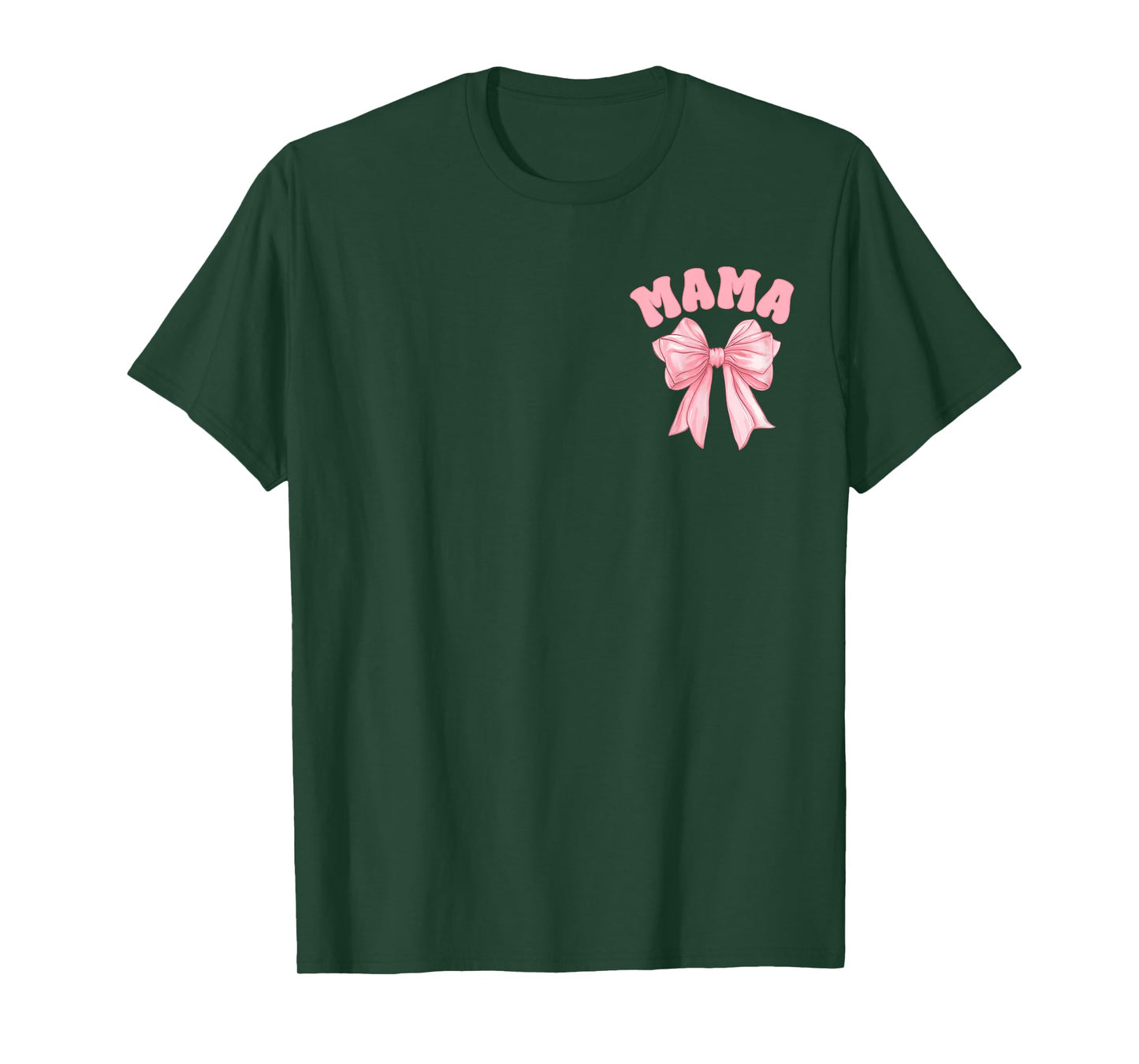 Mama of The Birthday Girl Family Pink Coquette Bow Party T-Shirt