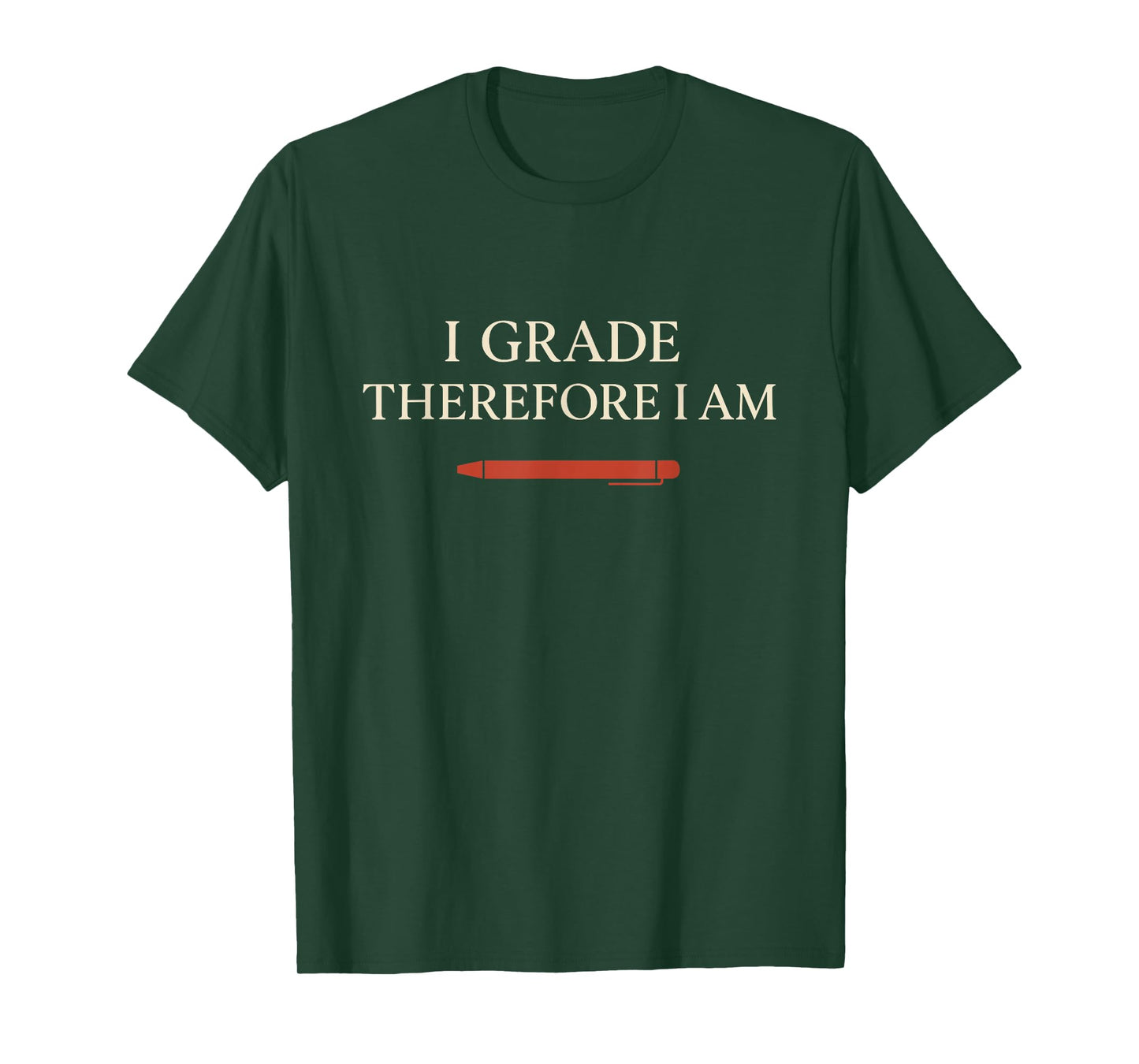 Red Pen Teacher Gift Classroom Humor School Staff Pride T-Shirt