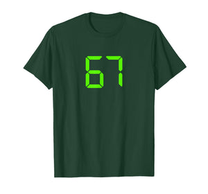 Funny 6 7 Digital Clock Six Seven Meme Men Women Kids T-Shirt
