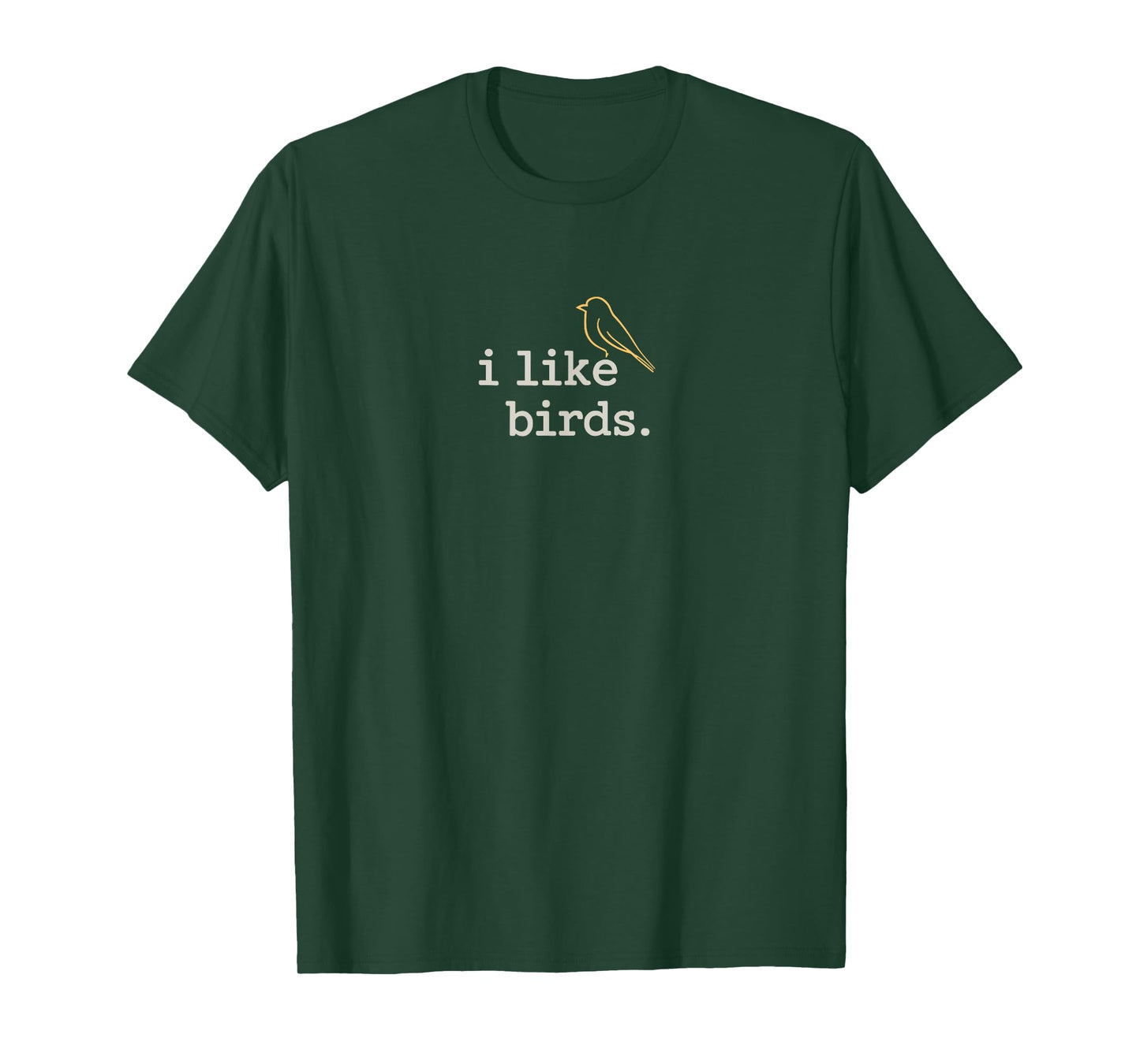 I Like Birds Funny Minimalist Cute Birdwatching Nature Lover T-Shirt
