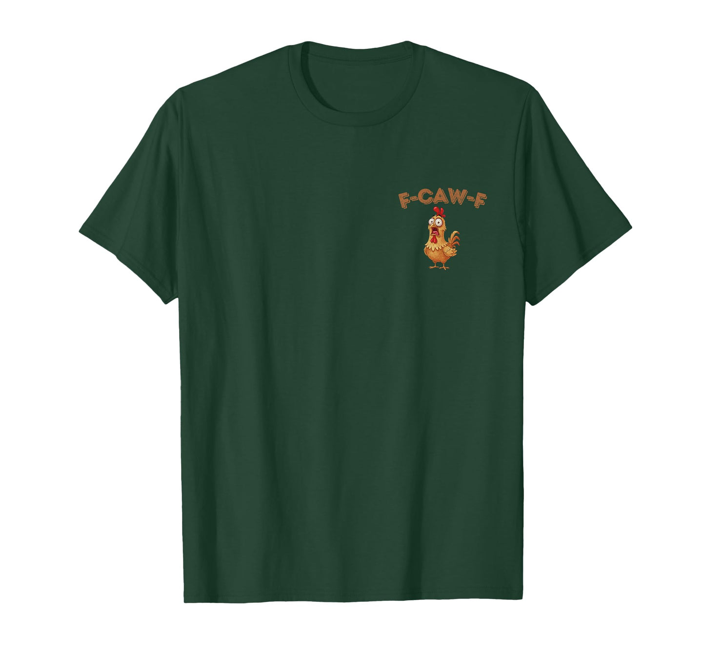 Vintage F-Caw-F Funny Small Chicken Humor F-Caw-F Rooster T-Shirt