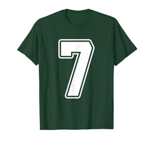Number 7 Six Seven 6 7 Meme Funny 7th Birthday Design T-Shirt