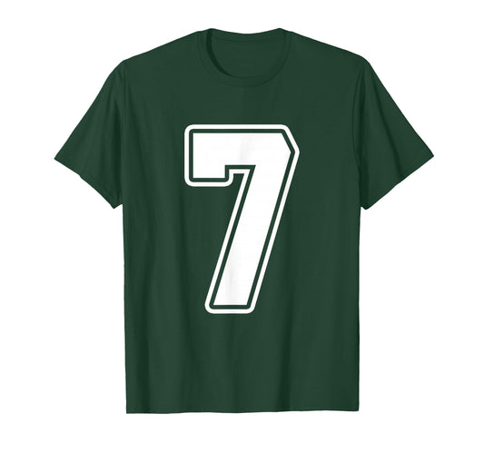 Number 7 Six Seven 6 7 Meme Funny 7th Birthday Design T-Shirt