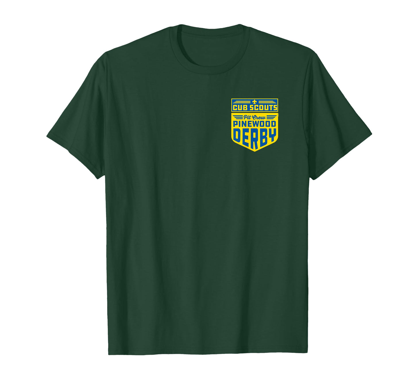 Pinewood Derby Pit Crew Cub Scouts Badge Logo T-Shirt