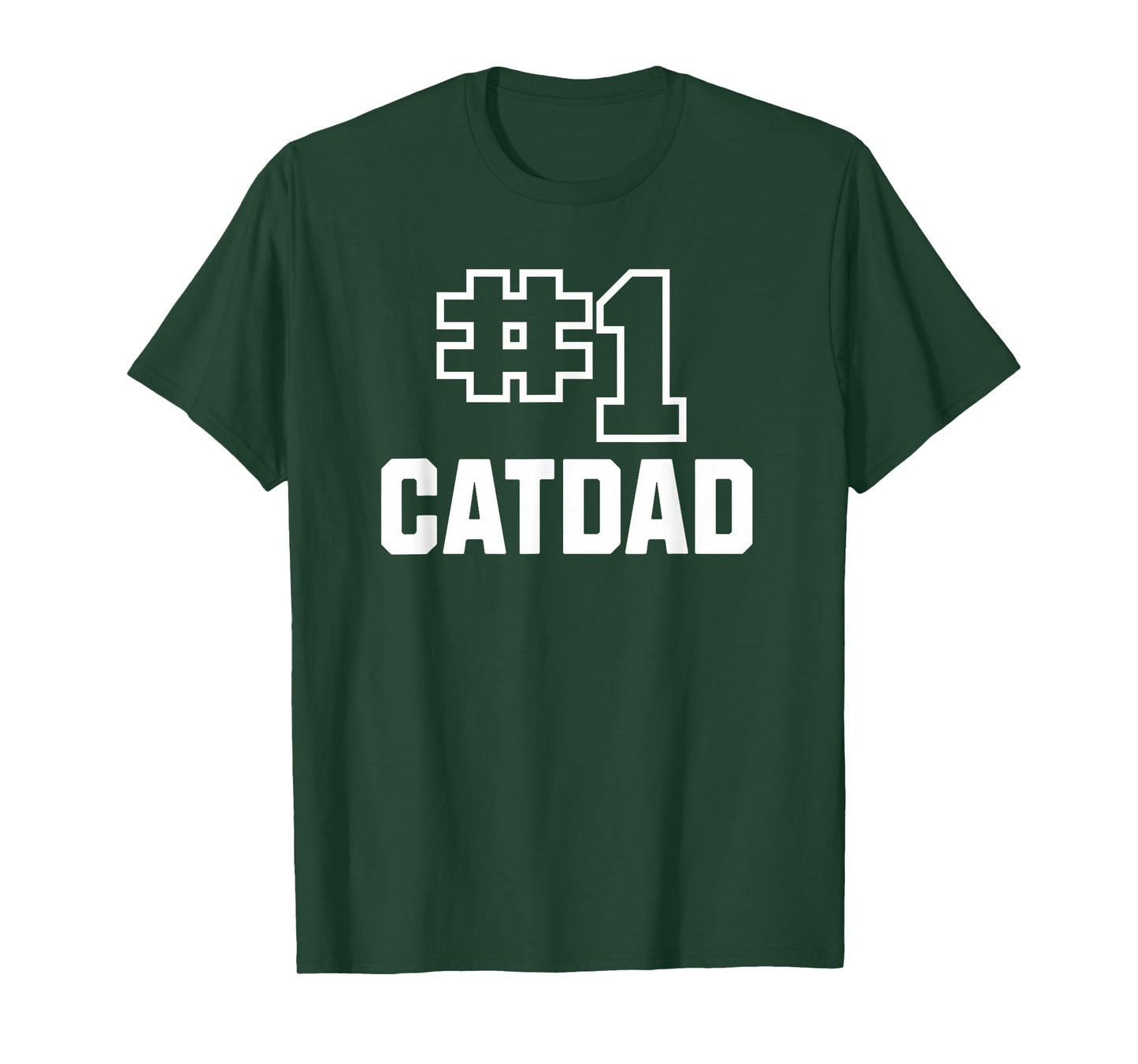 Number One Catdad Funny Cat Lover Pet Owner T-Shirt