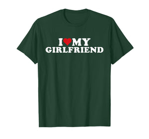 I Love My Beautiful Girlfriend I Heart My Beautiful Gf T-Shirt