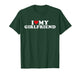 I Love My Beautiful Girlfriend I Heart My Beautiful Gf T-Shirt