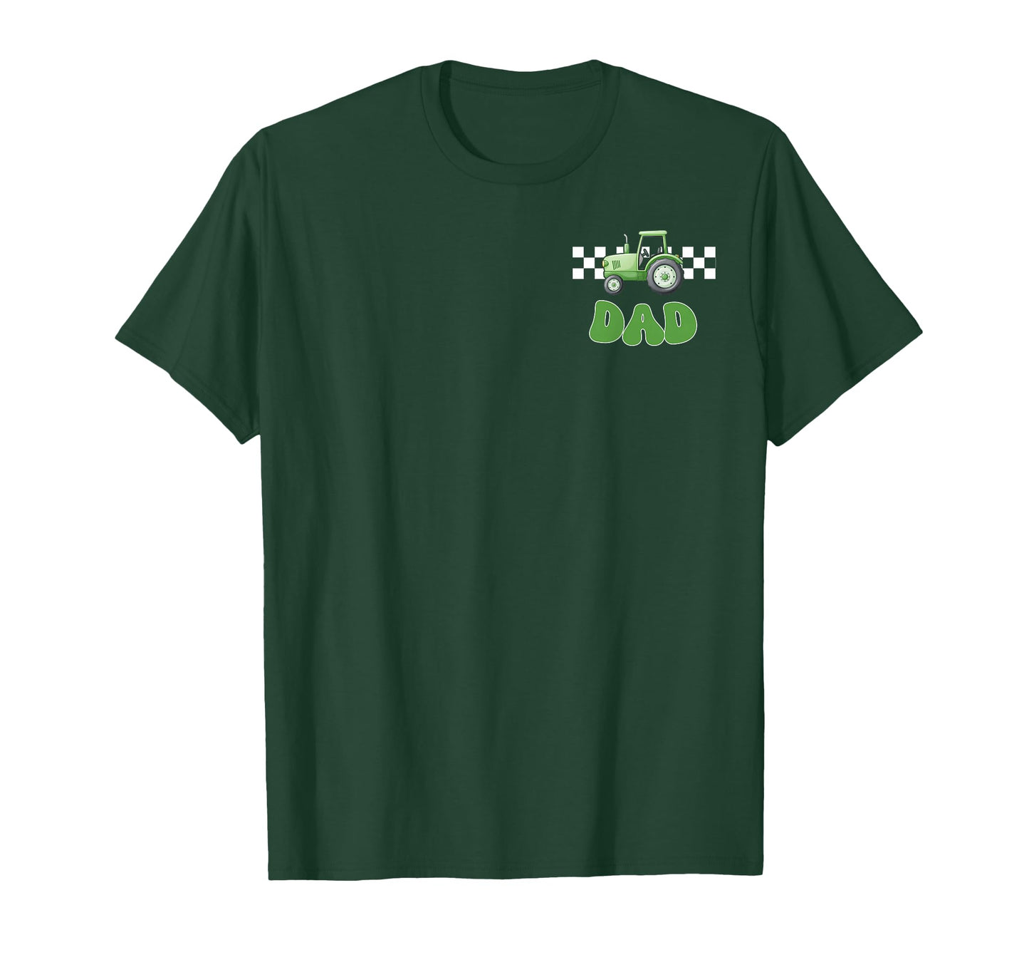 Dad of The Birthday Boy Tractors Farm Trucks Family Matching T-Shirt