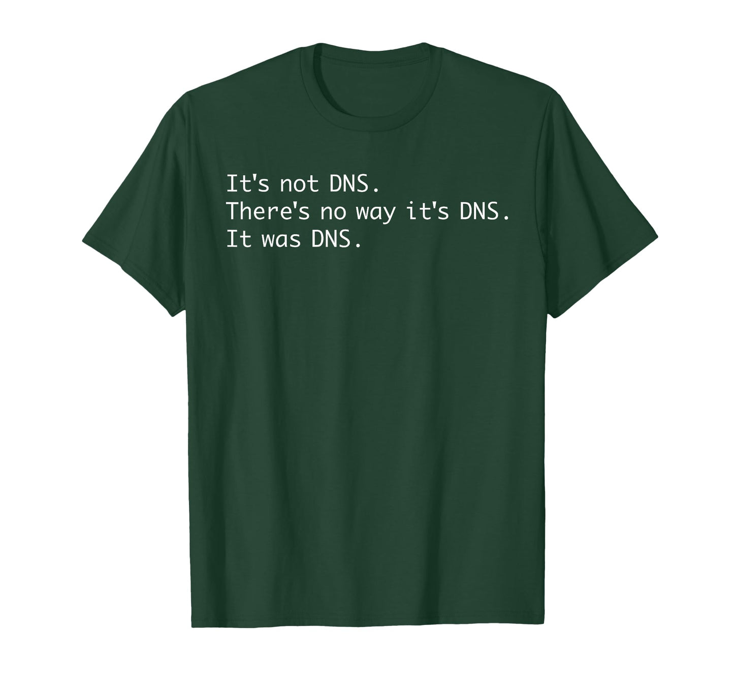 It was DNS Poem Funny Tech Support Network Admin Pun Haiku T-Shirt