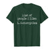 List of People I Like Motorcycles Funny Motorcycle Lovers T-Shirt