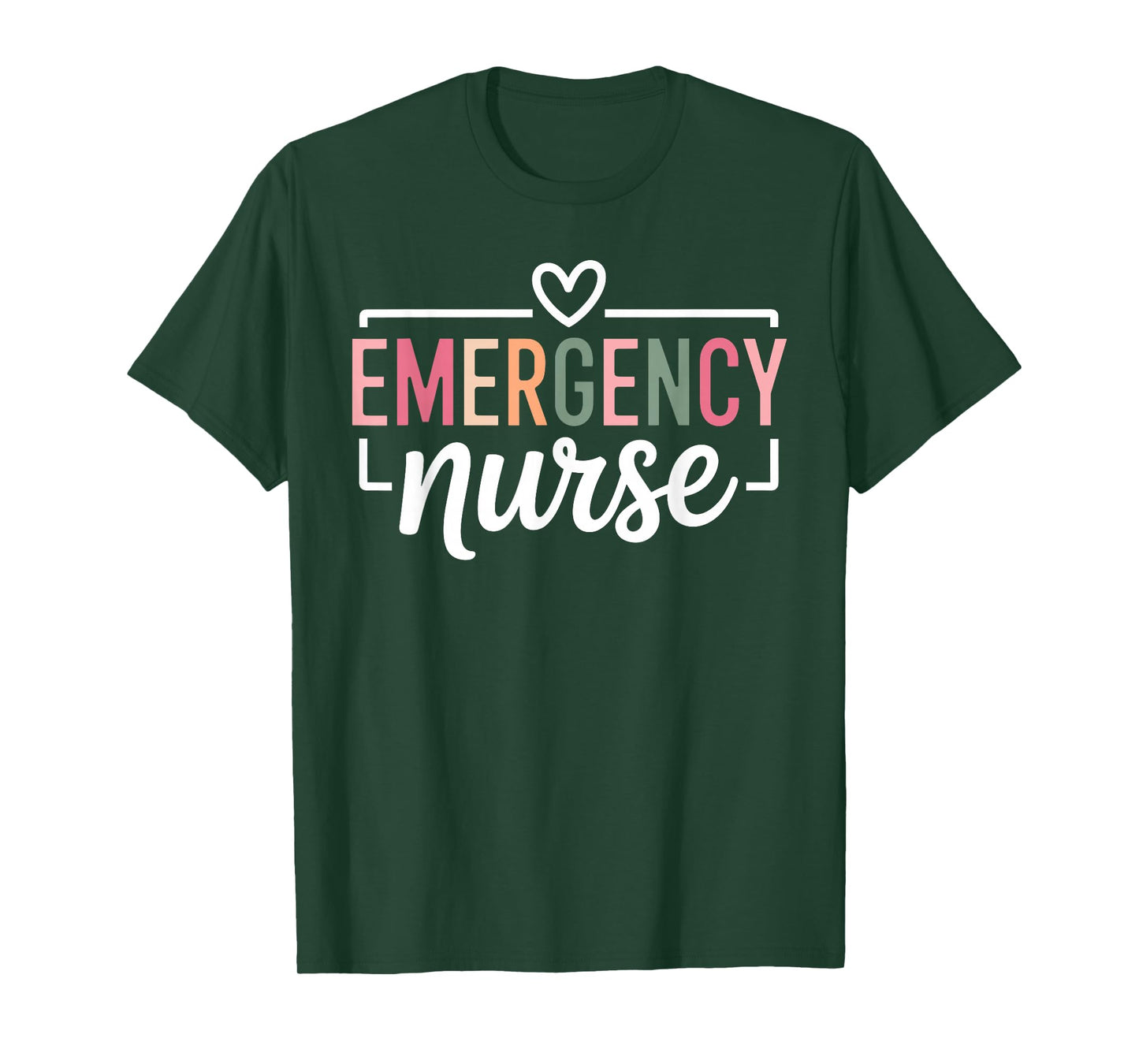 Funny Emergency Nurse Art for Men Women ER Emergency Nurse T-Shirt