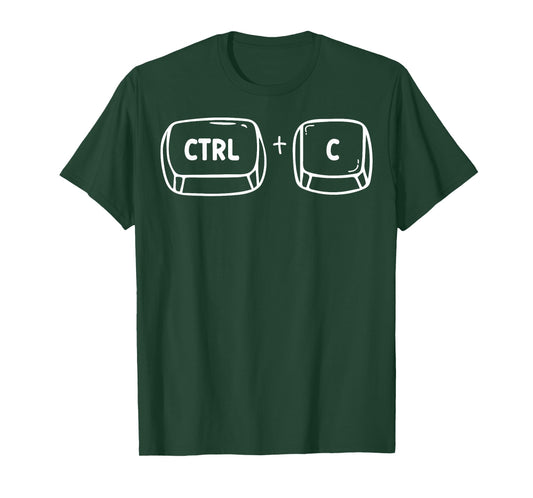 Funny Halloween Costume Family Matching Dad Mom Ctrl C T-Shirt