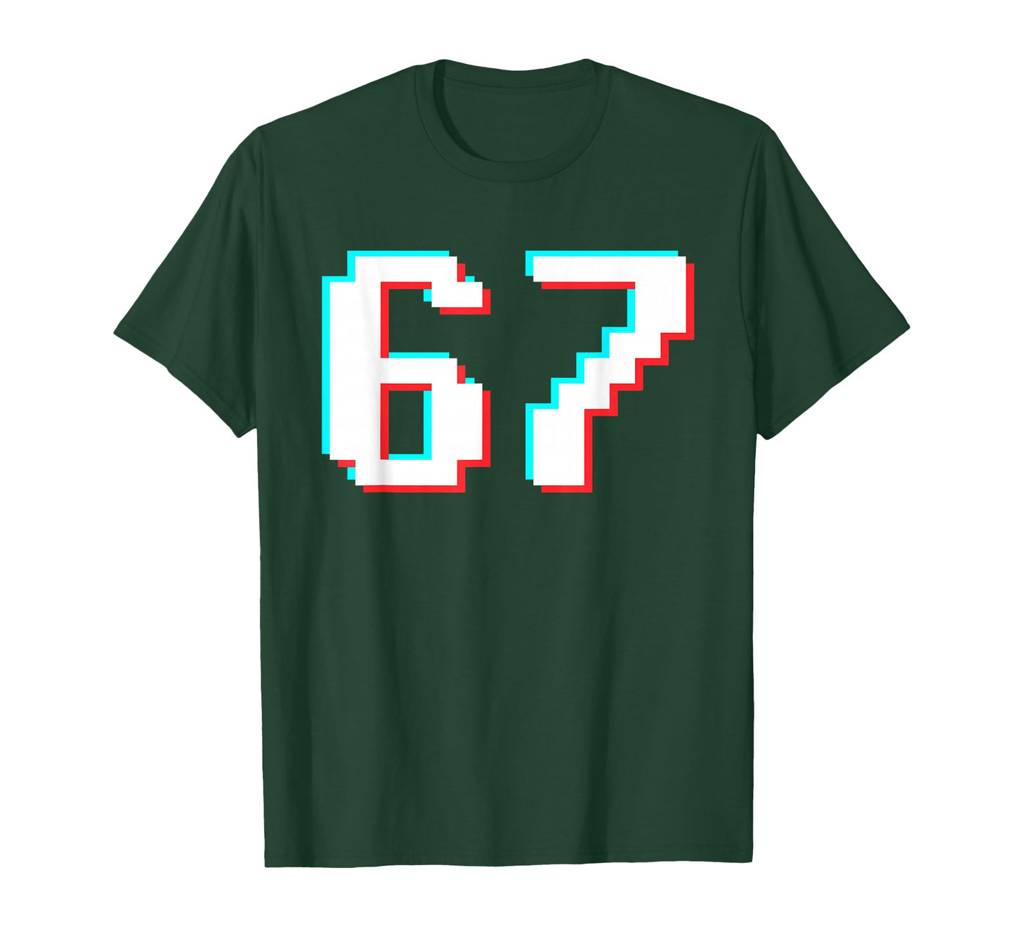 Number 67 Meme Funny Gen Alpha Slang Six Seven Youth Kids T-Shirt