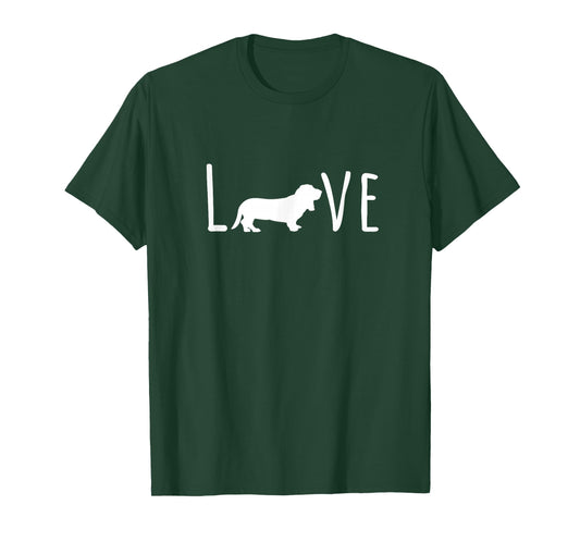 Basset Hound - Love Dog Mom Dad Pet Cute T-Shirt