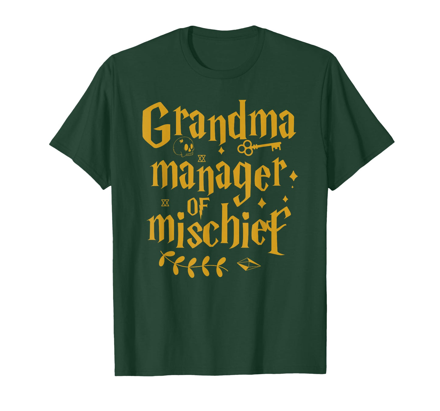 Grandma Manager of Mischief Nana Funny Humor Novelty Gifts T-Shirt