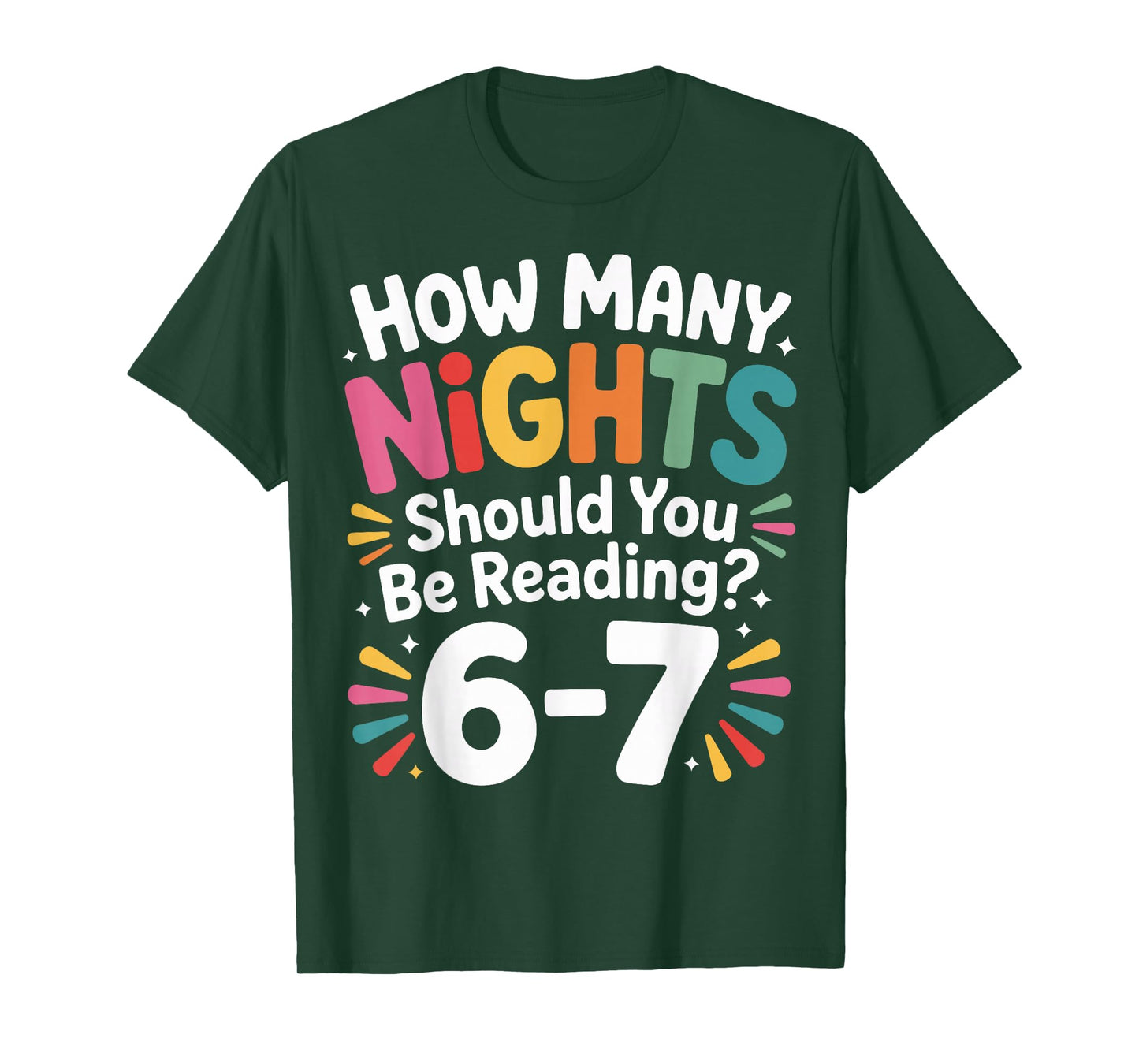 Funny Reading 6 7 Six Seven Meme English Teacher Book Lover T-Shirt