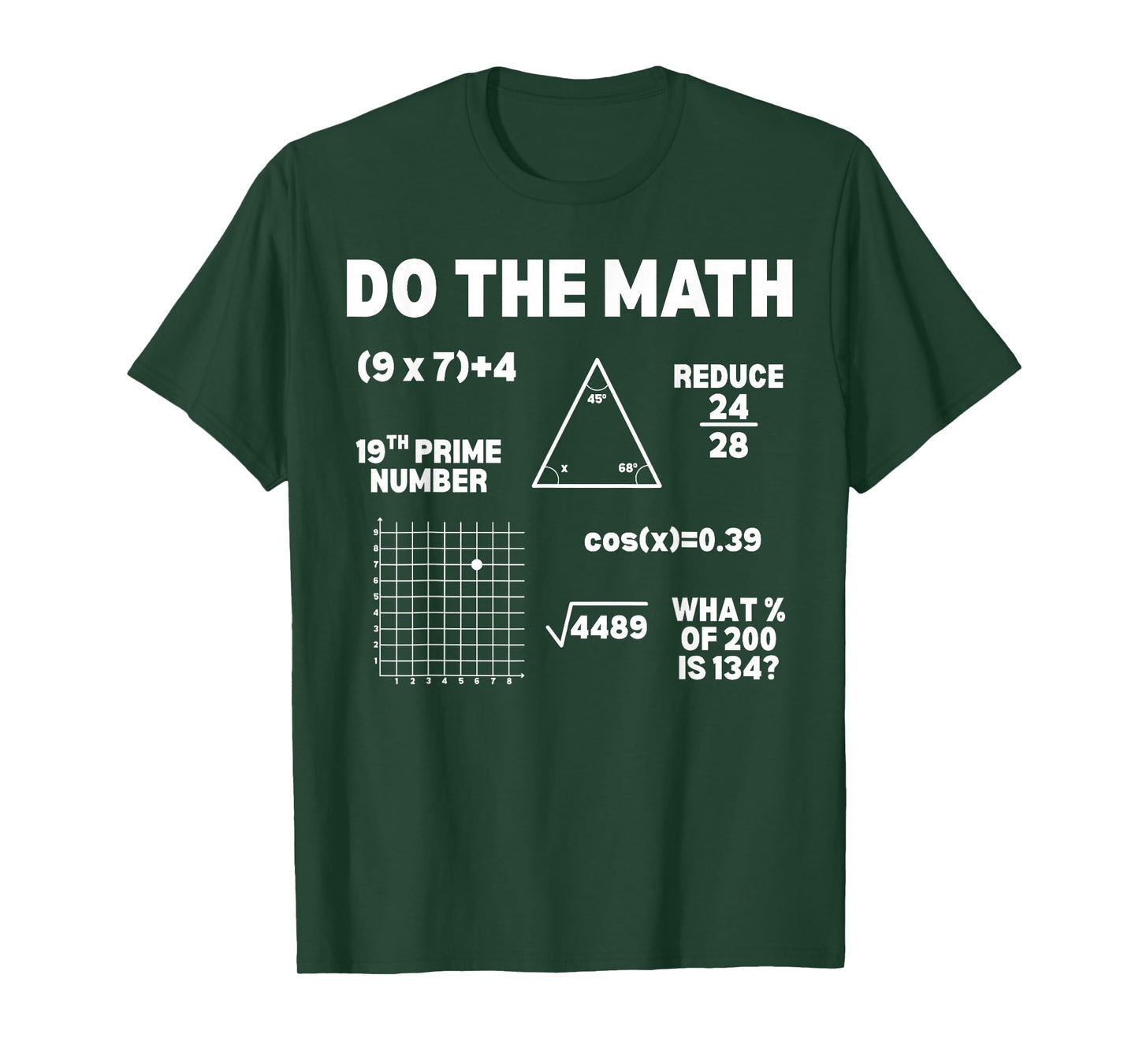 Do The Math 67 Meme Funny Six Seven Men Women Teacher T-Shirt