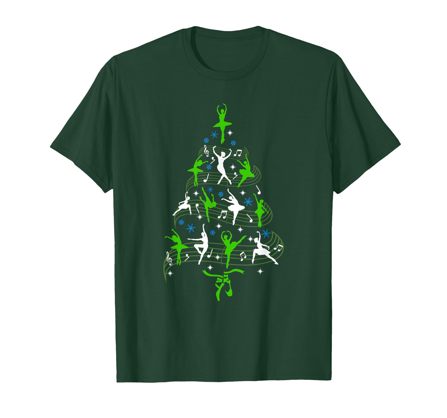Christmas Ballet Tree Men Women Kids Funny Ballet T-Shirt