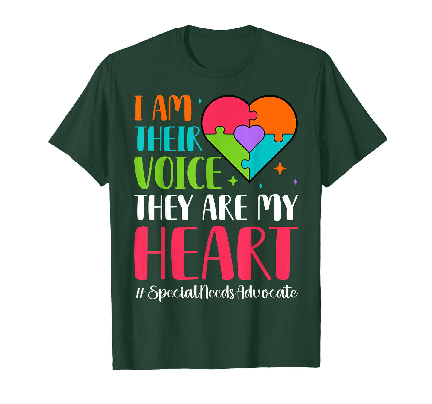 I'm Their Voice They are My Heart - SPED Teacher T-Shirt