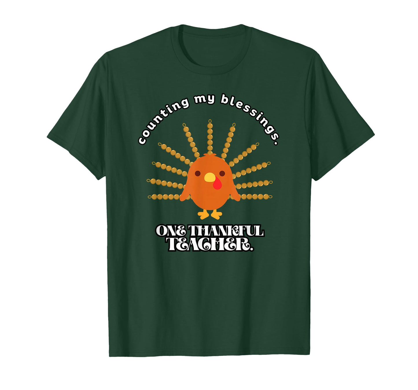Counting My Blessings Montessori Teacher Shirt T-Shirt