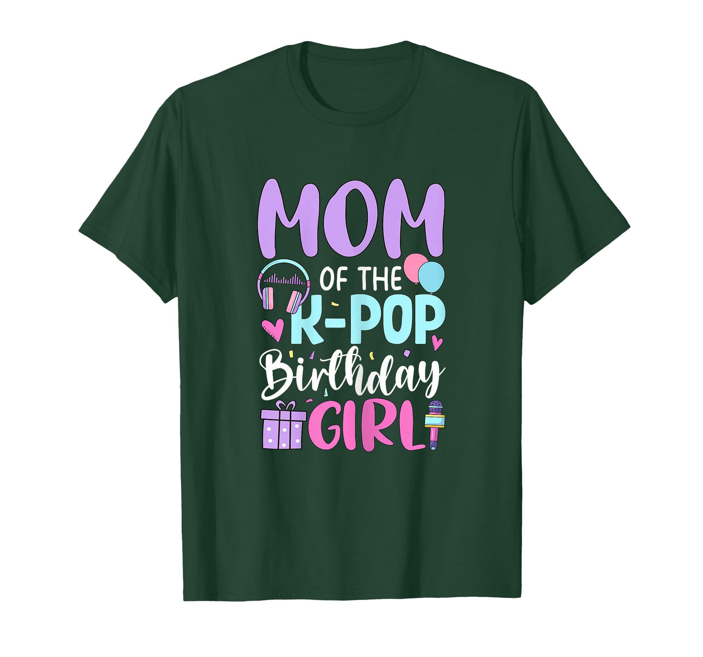 Mom of The K Pop Birthday Girl Korean Pop Birthday Party T-Shirt