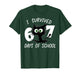 Cat I Survived 67 Days of School Teachers Students Six Seven T-Shirt