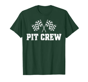 Pit Crew Race Car Birthday Party Family Matching Car Racing T-Shirt