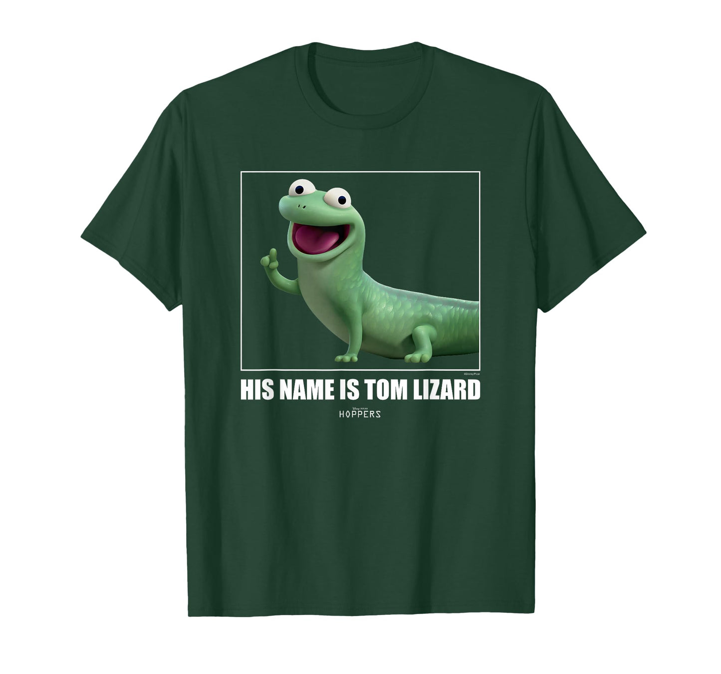 Disney Pixar Hoppers Tom Lizard Cute 3D Character Aesthetic T-Shirt