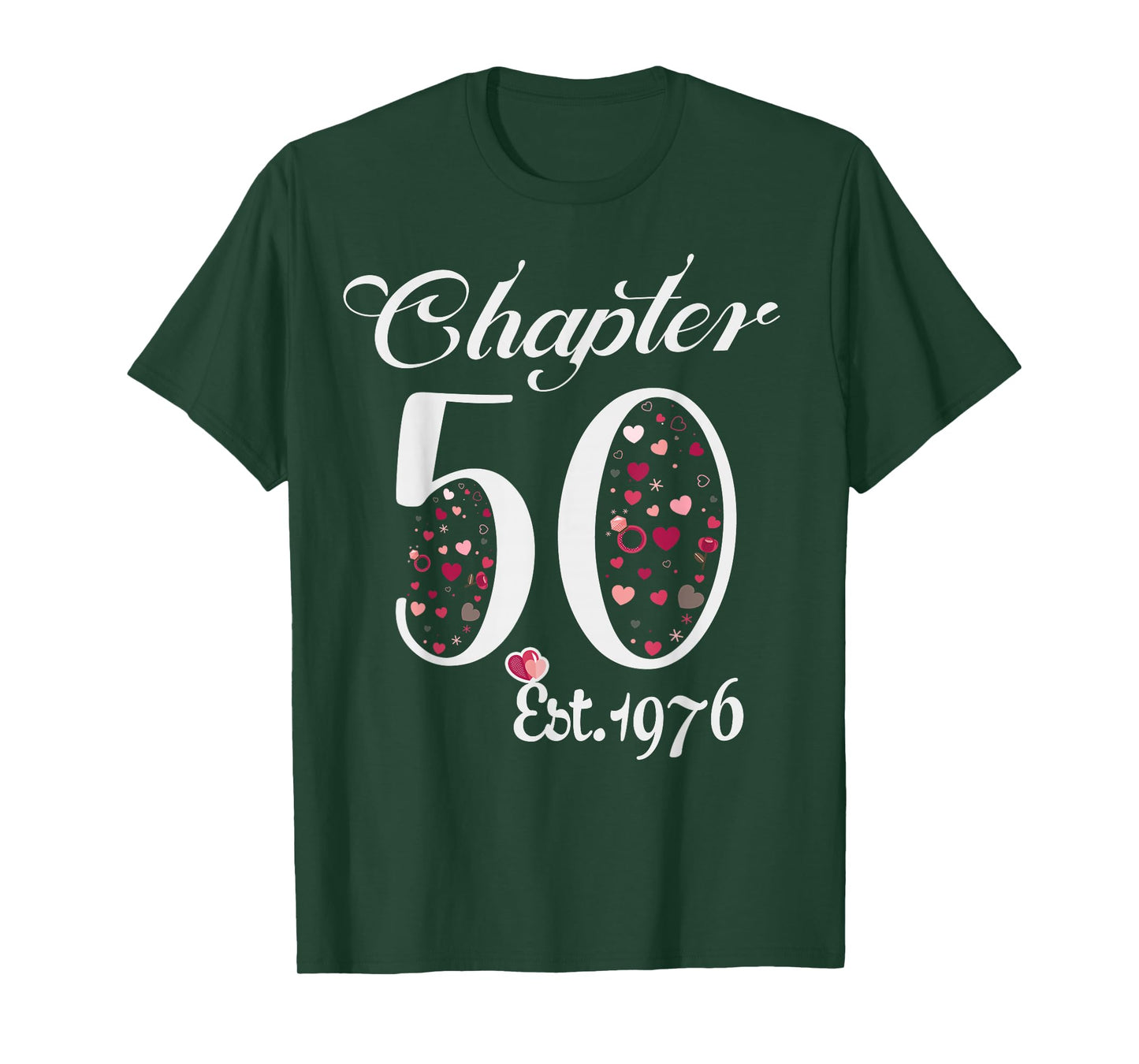 Chapter 50 EST 1976 Happy 50Th Birthday Girl Gift for Her T-Shirt