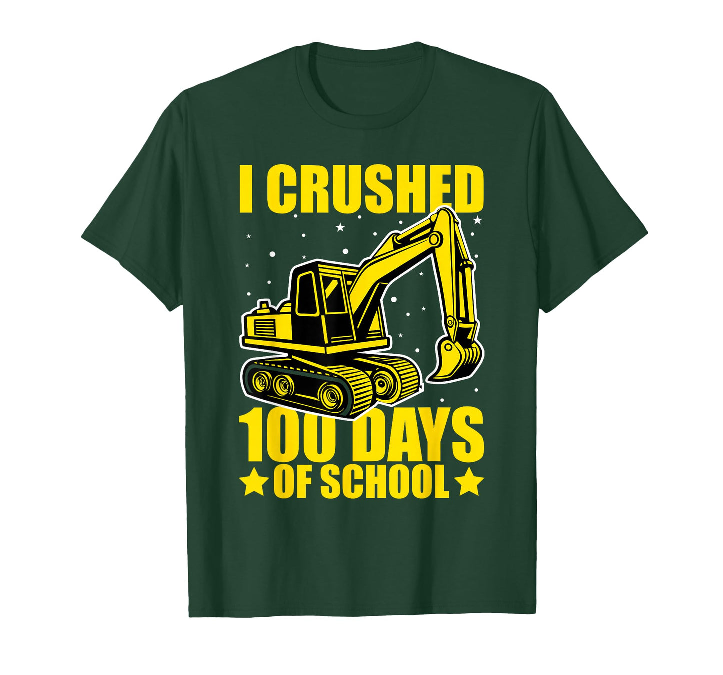 I Crushed 100 Days of School Construction 100 Days Smarter T-Shirt