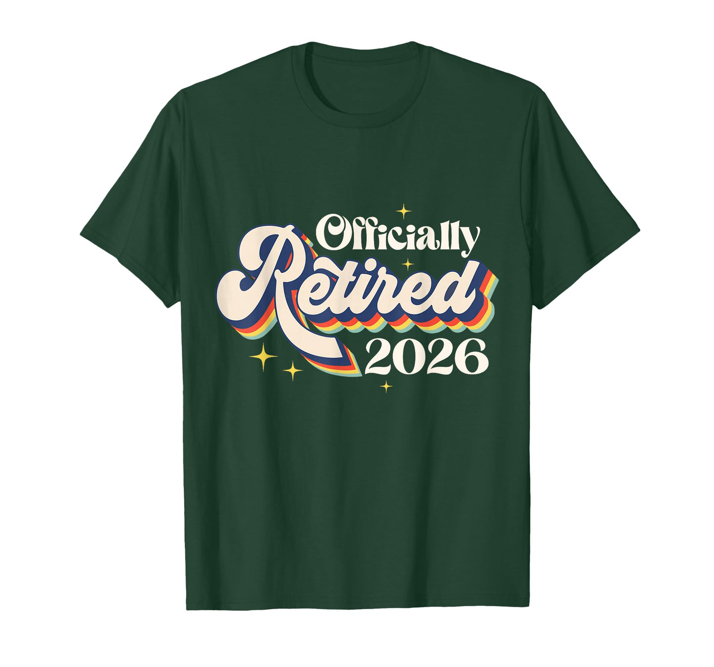Officially Retired 2026 Vintage Retirement Men Women Teacher T-Shirt