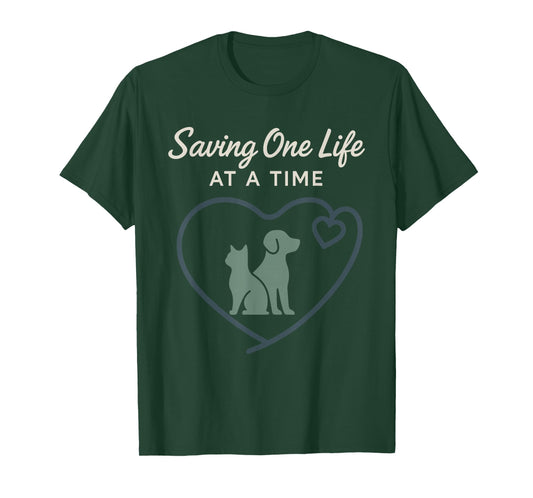 Animal Shelter Worker Animal Rescue Volunteer Humane Society T-Shirt