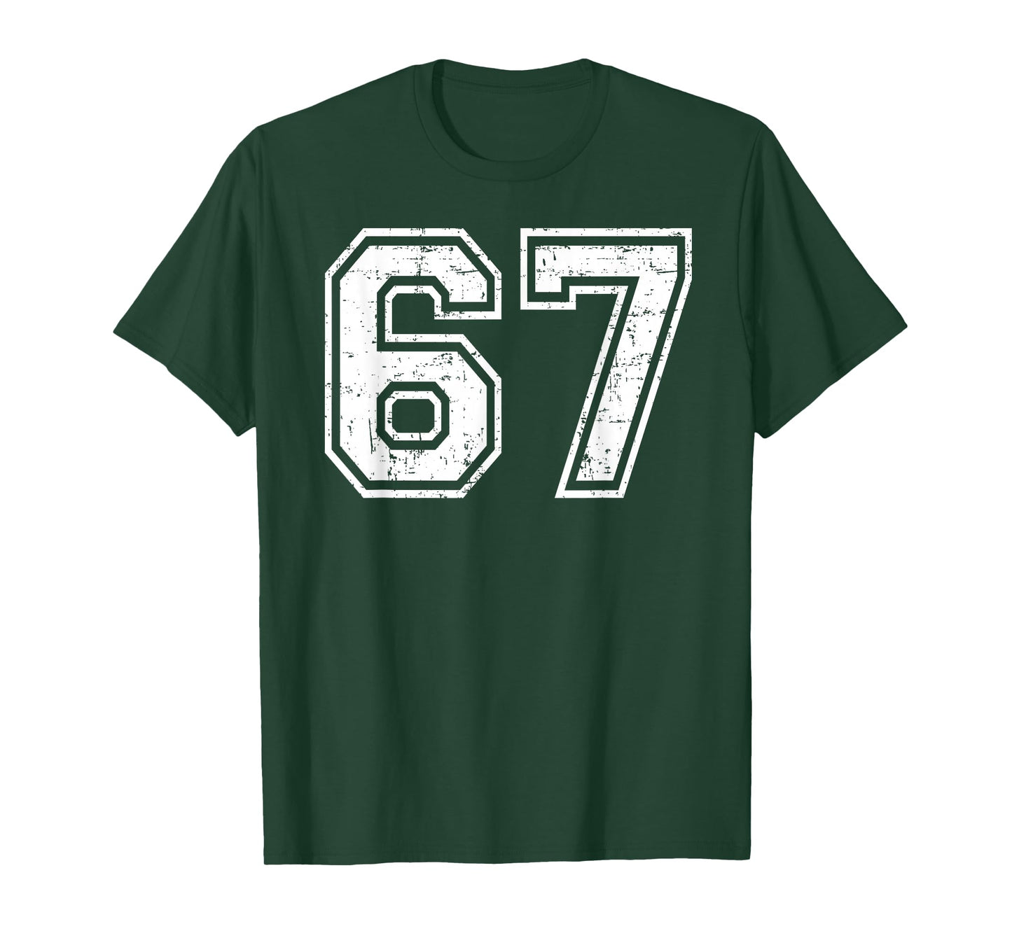 67 Number Sixty Seven Fun Meme Teen Student Teacher Matching T-Shirt