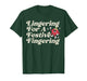 Funny Lingering for a Festive Fingering Adult Humor Xmas T-Shirt