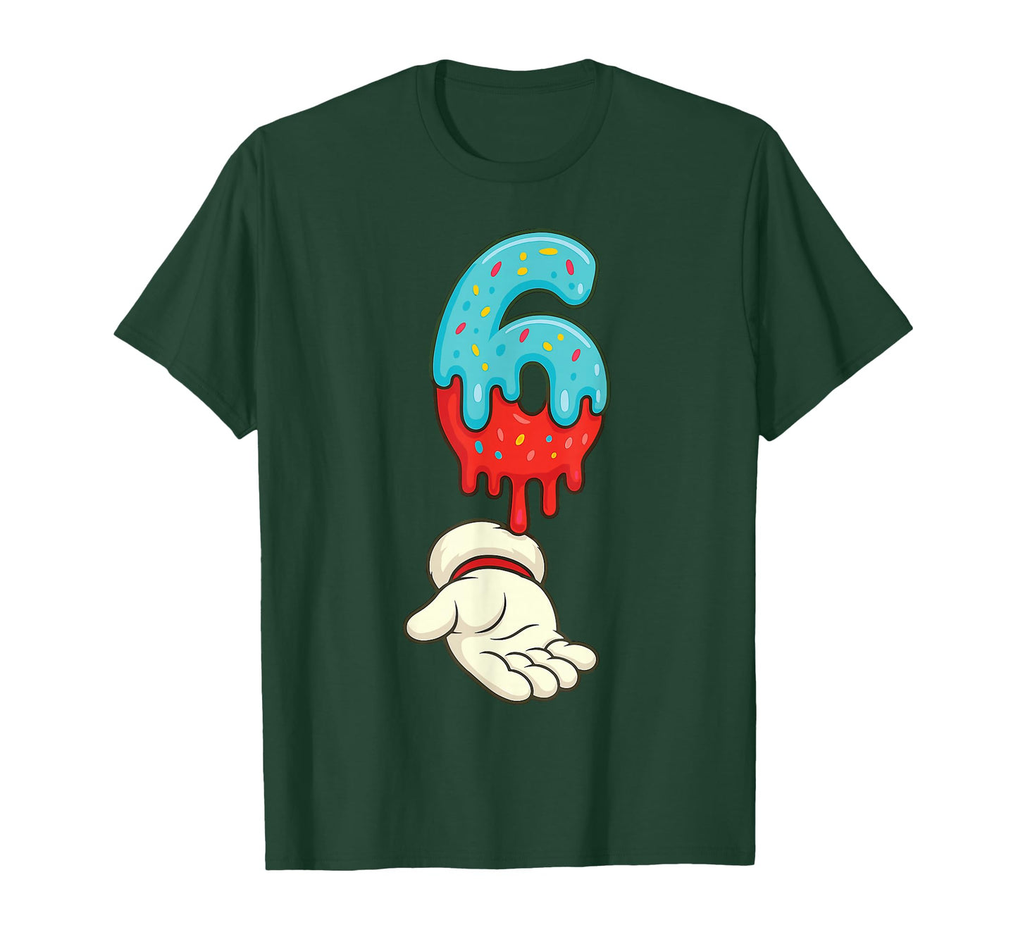 Matching Six Seven 6 7 Christmas Ice Cream Drip Xmas Santa T-Shirt