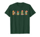 Christmas Library Gingerbread Man Books Lover Bookish T-Shirt