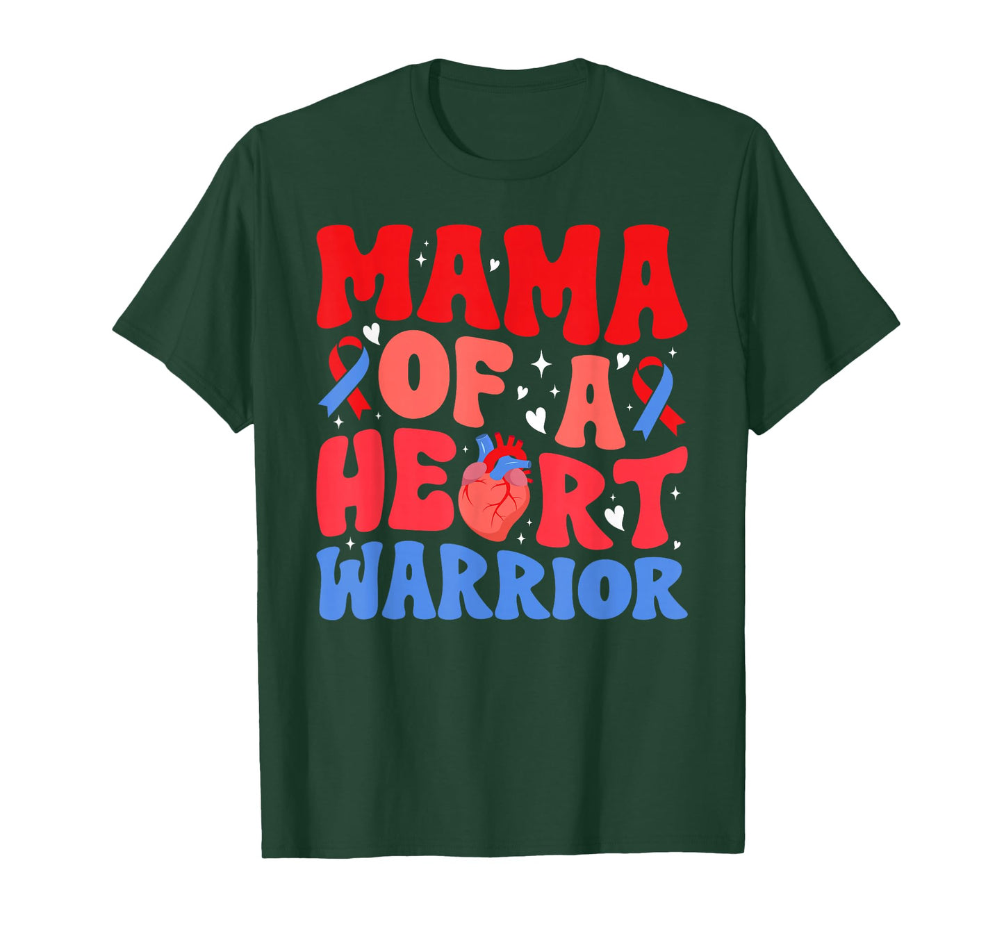 Mama of A Heart Warrior CHD Mom Congenital Heart Disease Mom T-Shirt