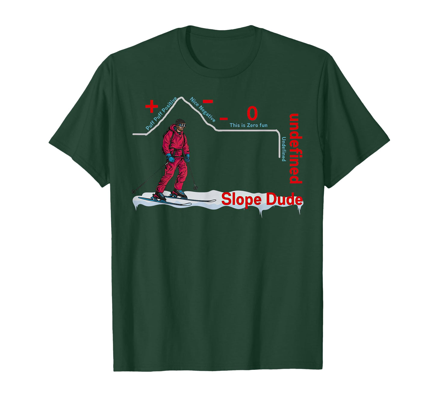 Funny Slope Dude Algebra Geometry Middle School Math Teacher T-Shirt