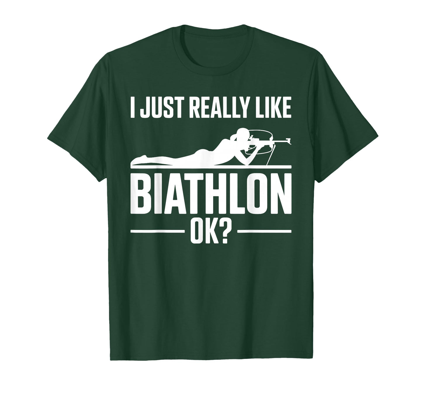 Biathlon Art for Men Women Biathlon Winter Sport Biathlete T-Shirt