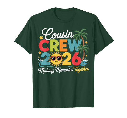 Cousin Crew 2026 Making Memories Summer Family Vacation Kids T-Shirt